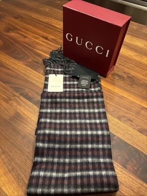 Bufanda Gucci Mujer 100% Lana Nueva Con Etiquetas Caja Foto 1 de 4