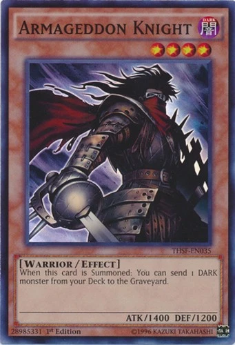 Armageddon Knight - THSF-EN035 - Super Rare - Unlimited Edition Near Mint Yugioh - Image 1 of 1