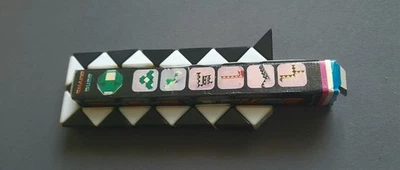 Rubik's Snake Cube Black&White  Puzzle Gioco Vintage Anni 80. - Immagine 1 di 4