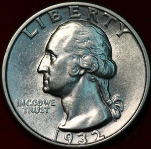1932 Philadelphia Mint Silver Washington Quarter - Picture 1 of 2