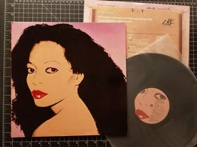 DIANA ROSS Silk Electric LP 1982 VG+/VG+ 1ST PRESS w/ INNER Andy Warhol VINYL - Image 1 of 4