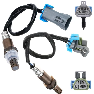 2X Oxygen O2 Sensor Upper+Lower For 2007-2010 Hummer H3 3.7L，2009-2010 H3T 3.7L Foto 1 de 4