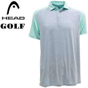 Head Golf Sportswear Men's Deco Print Polo Shirt, NEW Size-M Green And Black - Picture 1 of 6
