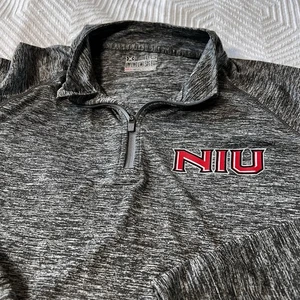 Under Armour Northern Illinois Huskies Heat Gear Quarter Zip Men’s L Grey EUC - Picture 1 of 4