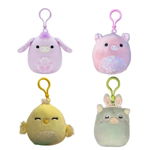 ¡Malvavisco blando Aimee Delzi Miley Peter clip/llavero! Kelly Toys nuevo con etiquetas conjunto de 4 - Imagen 1 de 2