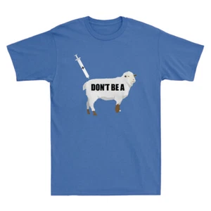 Sheep Anti Vaccine T-Shirt Unmasked Mandates Vaccination Will Not Comply T Shirt - Picture 1 of 8