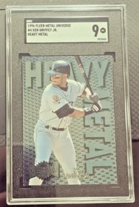 Fleer Metal Universe Heavy Metal 1996 Ken Griffey Jr #4 SGC 9 MT POP 9 HOF - Imagen 1 de 2