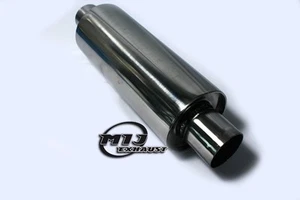 Universal Exhaust  4" x 2" x 16" Silencer Resonator Muffler Back Box S/S 304 - Picture 1 of 1