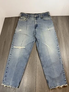Vintage 1999 Levis 560 Jeans Men’s 36x30 Distressed Loose Fit Tapered Leg Baggy - Picture 1 of 18