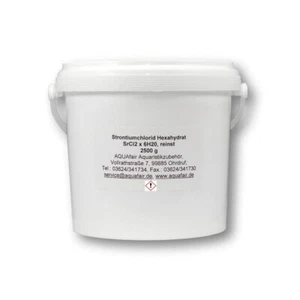 Strontiumchlorid-Hexahydrat Reinst Strontium Meerwasser Riffaquarium 2,5kg Eimer - Bild 1 von 5