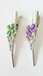 Hair Clasp (Set of 2) Auto Clasp Hair Clip High Quality Pre-owned  - Picture 1 of 7