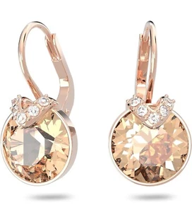 Swarovski Ohrringe Bella V Tropfen Kristall rosa/rosévergoldet 5662114 - Bild 1 von 3