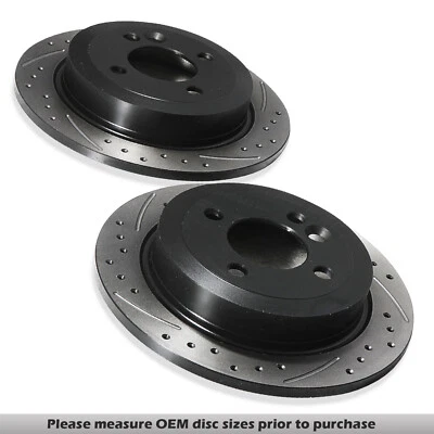 DISCHI FRENO FORATI POSTERIORI SCANALATI 259MM PER MINI R50 R52 R53 R56 COOPER S JCW 01+ - Immagine 1 di 4