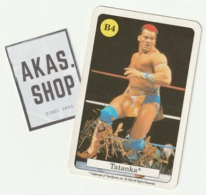 Tarjeta de juego Tatanka 1992 TitanSports WWF lucha libre ULTRA RARA cuarteto Amigo - Imagen 1 de 3