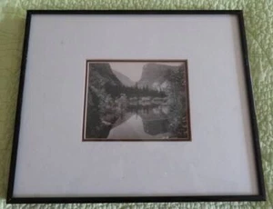 Ansel Adams Framed Matted B/W Photo MIRROR LAKE 10"x12" Picture Reproduction - Picture 1 of 4