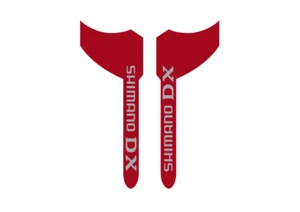 Shimano DX Sattelstütze Seitenaufkleber rot chrom Oldschool BMX Restauration - Bild 1 von 1