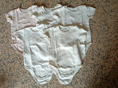 Abbigliamento Neonata, set 5 body manica corta chicco 12 mesi 74 cm - Immagine 1 di 4