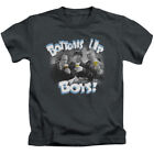Three Stooges Boys T-Shirt Bottoms Up Boys Charcoal Tee