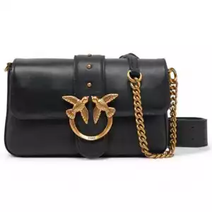 Fashion Bag PINKO LOVE ONE Women's Leather Black - 104340-A0QO-Z99Q - Picture 1 of 4
