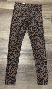 No Boundaries High Rise Sueded Leggings Soft Stretchy Animal Print Brown S/M - Picture 1 of 4