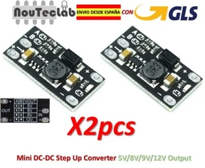 2pcs Mini DC-DC Boost Step Up Converter Board Module 3.7V to 5V 8V 9V 12V Output - Imagen 1 de 8