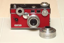 Argus C3 "The Brick" 35mm Film Camera Red Leather- Refurbished!