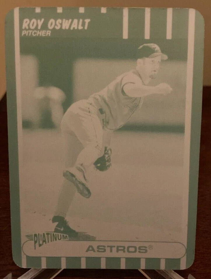 Roy Oswalt - 2003 Fleer Platinum Baseball Printing Press Plate - Houston Astros - Image 1 of 1