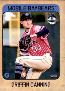 2018 Mobile BayBears Choice #4 Griffin Canning Coto de Caza California CA Card
