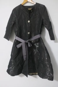 Armand Basi Night Women's Black Satin Jacket Dress Size 38 - Picture 1 of 6