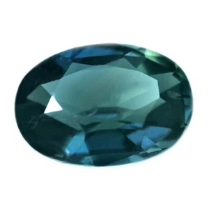 Certified Natural Unheated Teal Sapphire 0.65ct VS Clarity Rose Cut Oval 6x4mm - Picture 1 of 2