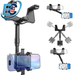 Universal 360 Rotation Car Rear View Mirror Mount Stand GPS Cell Phone Holder - Picture 1 of 10