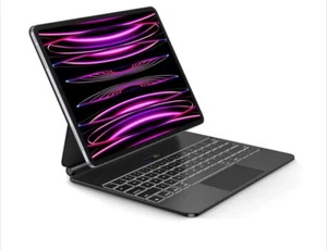 Floating Cantilever Stand Magnetic Keyboard Case for iPad Pro 12.9" - Picture 1 of 9