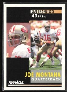 1991 Pinnacle #66 Joe Montana San Francisco 49ers