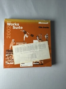 Microsoft Works Suite 2002 w/ Product Key (5-Disk Set) SEALED - Picture 1 of 4