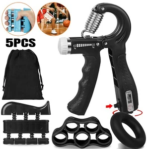 5x Hand Grip Strengthener Finger Exerciser Gripper Forearm Therapy Power Trainer - Picture 1 of 12