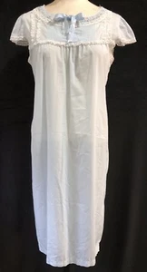 Camisón vintage lencería Penney's ADONNA azul algodón talla S (RF912) - Imagen 1 de 6