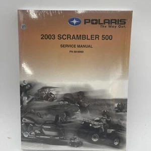 NEW SEALED 2003 Polaris SCRAMBLER 500 ATV Quad Service Workshop Manual 9918060 - Picture 1 of 2