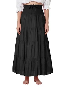 ThePirateDressing Elastic Smocked Waist Boho Renaissance Medieval Peasant Pirate - Picture 1 of 1