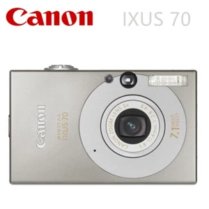 Canon IXUS 70 7.1MP CCD Vintage Digital Camera 3X Optical -Silver English - Picture 1 of 7