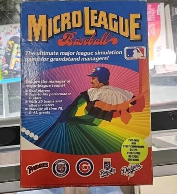 1984 Micro League Baseball MLB Simulation Game VTG IBM Disk - Image 1 of 4