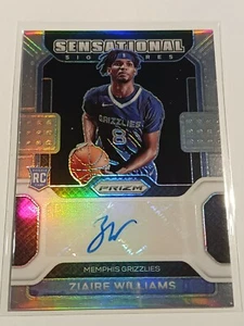 2021-22 Panini Prizm Ziaire Williams Sensational Signatures RC SILVER Auto Rooki - Picture 1 of 2
