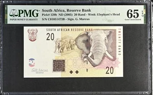South Africa 20 Rand ND 2005 P 129 b Gem UNC PMG 65 EPQ - Picture 1 of 3