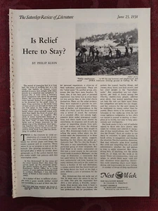 Saturday Review June 25 1938 Kenneth Roberts Philip Klein - Imagen 1 de 1