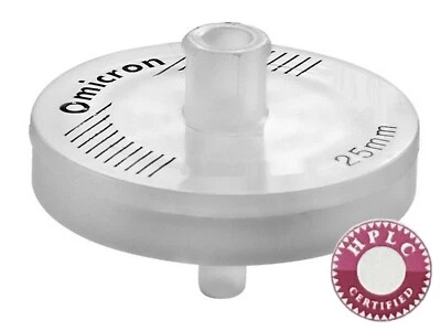 OMICRON® PES Syringe Filters, HPLC Certified, STERILE, 25mm, 0.2µm, 50/Pack - Image 1 of 4