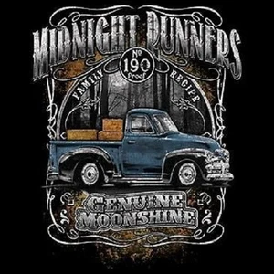 Camión antiguo Moonshiners Moonshine Midnight Runner 190 sudadera con capucha a prueba de L a 4X negro - Imagen 1 de 1