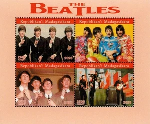 Hoja de estampillas de The Beatles 2023 MNH - Imagen 1 de 1