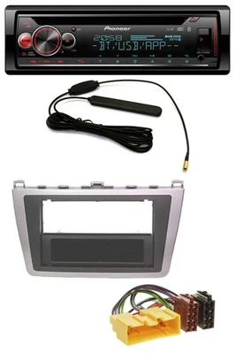 Pioneer USB DAB MP3 Bluetooth CD Autoradio für Mazda 6 (08-12) silber schwarz - Bild 1 von 4
