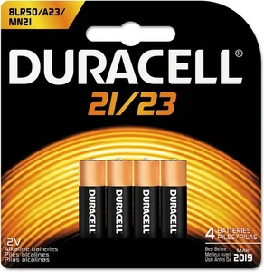 Batería alcalina Duracell 21/23 12V, paquete de 4 unidades, alcalina 21/23 12 voltios - Imagen 1 de 5