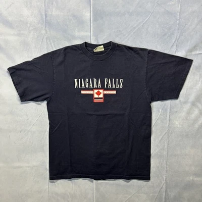 Camiseta De Colección Años 90 Cataratas del Niágara Logo Bandera de Canadá Talla X-Grande Foto 1 de 4