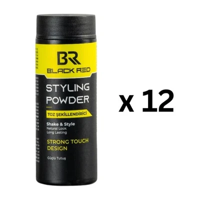 BLACK RED 12 x Hair Styling Texture Powder Strong Touch Design Finish Men 20g - Image 1 of 4